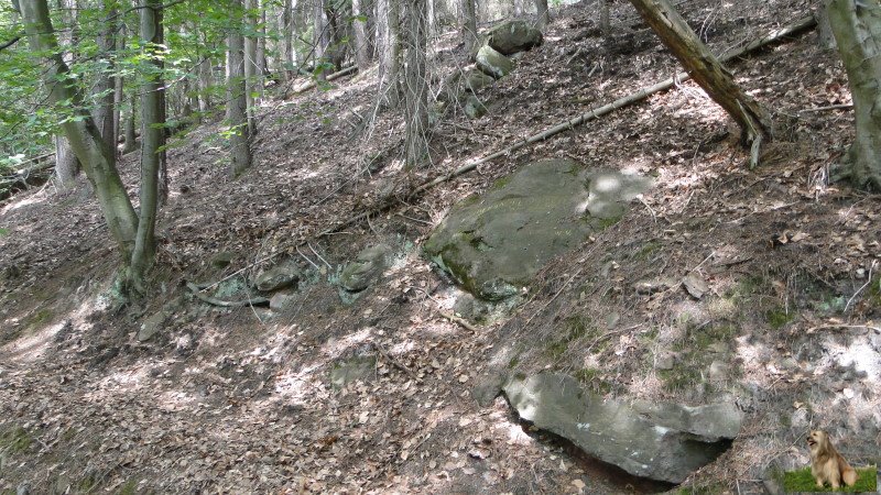 Ritterstein Nr. 091-3 Zum Kanzelfelsen 120 Schr..JPG - Ritterstein Nr.91  Zum Kanzelfelsen 120 Schr.